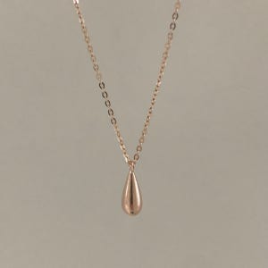14k 물방울 목걸이 펜던트