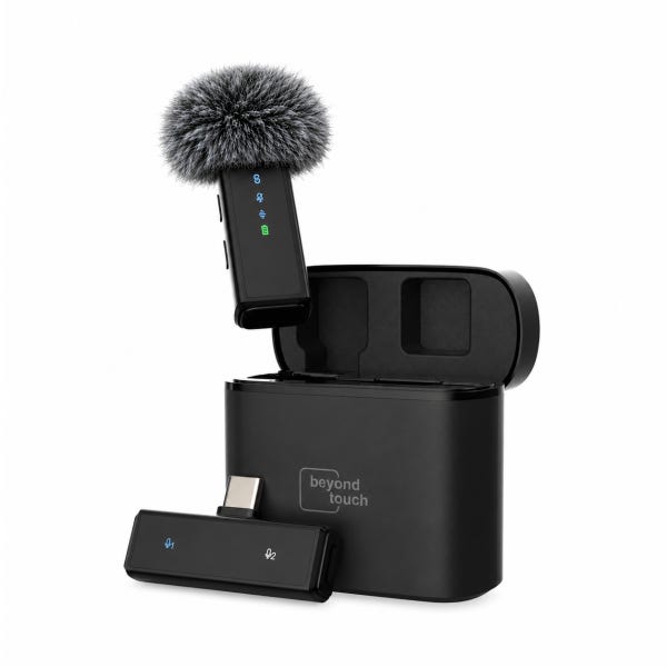 비욘드터치 에어마이크프로 무선 핀마이크 유튜브 스마트폰 아이폰 싱글 USB-C