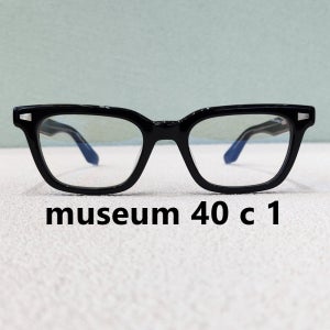 뮤지엄 바이 비컨 안경 40 블랙 사각 뿔테 museum by beacon 40 c 1