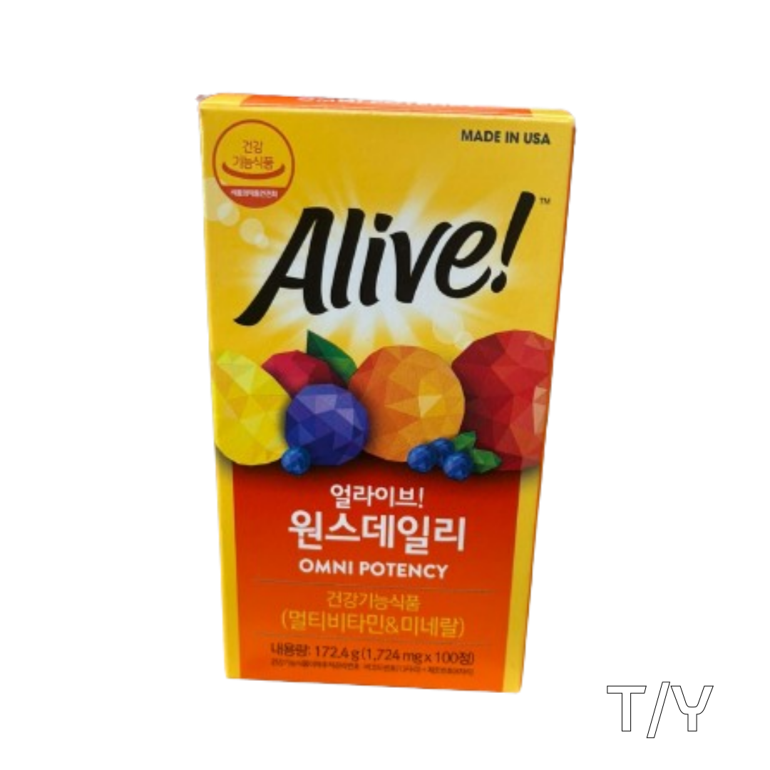 얼라이브 멀티비타민1706mg x 100정