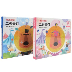 18색 24색 수채 그림 물감 (모나미) 수채화 미술용품