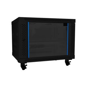 마하링크 ML-H500B 9U H500 D500 W600 슬림너트 강화유리 허브랙 통신랙