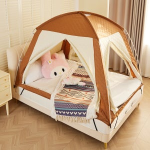 원터치 사각 난방텐트 실내 보온 방한 패딩 슈퍼싱글 퀸 킹