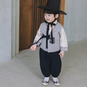 설빔 고급 남아한복 5-13호 어린이 키즈 아동 편한 생활 추석 아들옷 6살 7살 복주머니