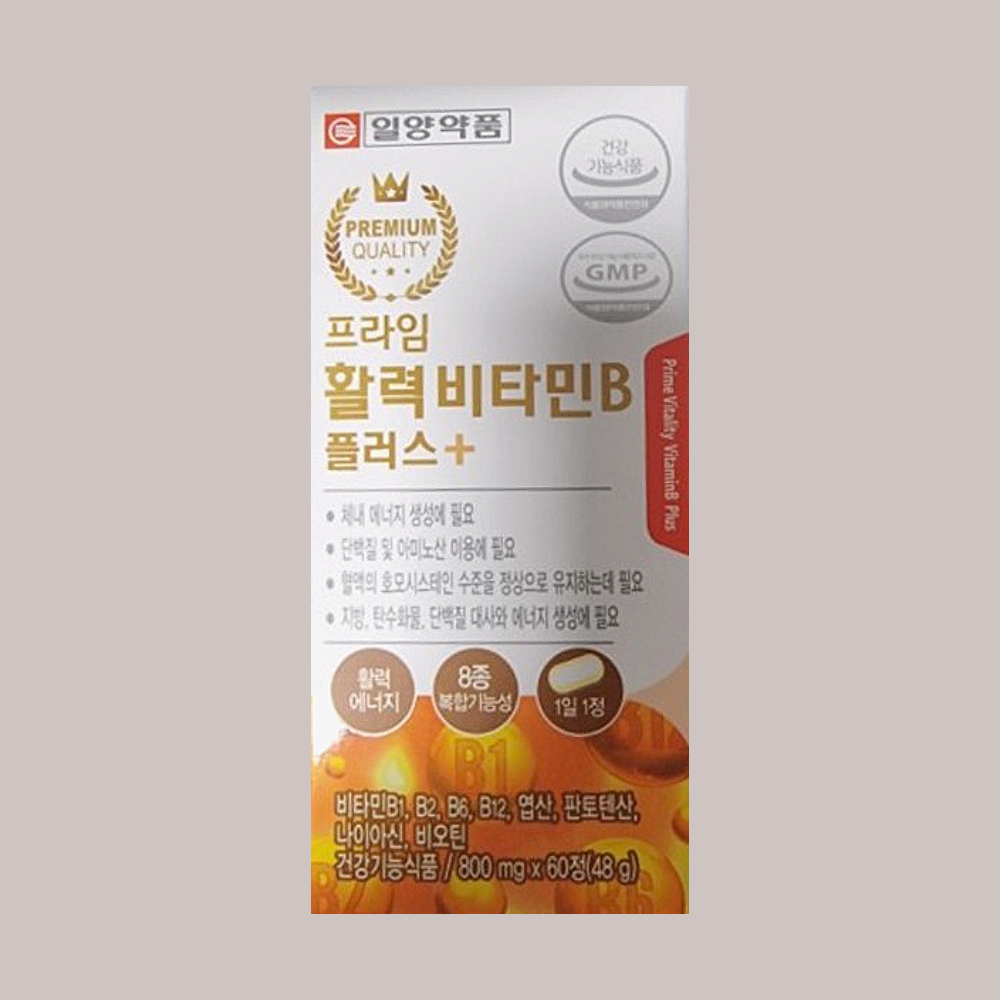 <b>일양약품</b> 프라임 활력비타민B 플러스 800mg x 60정
