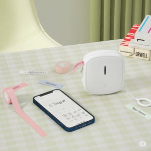 HPRT 모에모에 블루투스 라벨 프린터기 프린트 라벨기 네임 스티커 Qutie 화이트