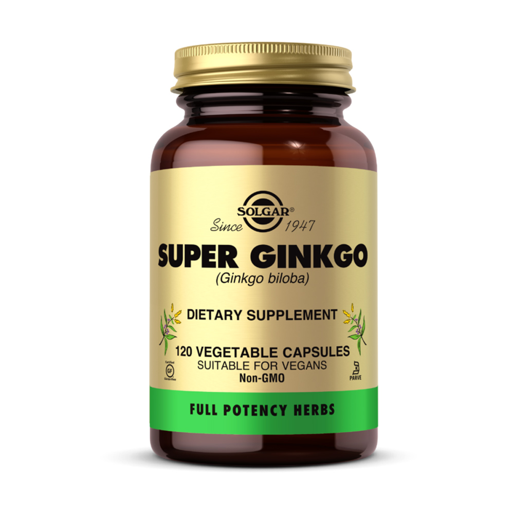 솔가 <b>슈퍼징코</b> 빌로바 120 베지켑슐, Solgar Super Ginkgo 120 Vcaps