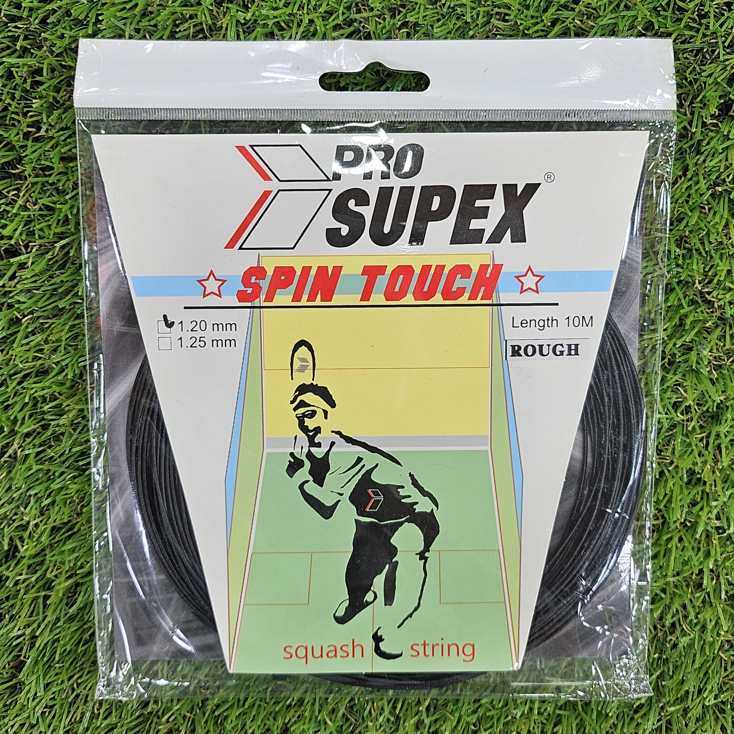 프로슈펙스 스핀 터치 러프 1.20mm 스쿼시 스트링 10m 1회분 PRO SUPEX