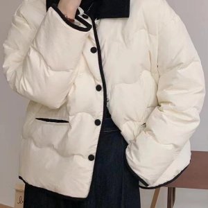 고급스러운 트렌디 점퍼 숏 경량패딩 겨울 가을다운 재킷