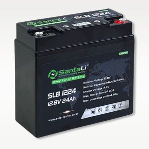 12V 24Ah 산타리인산철 안전표지판 산업용