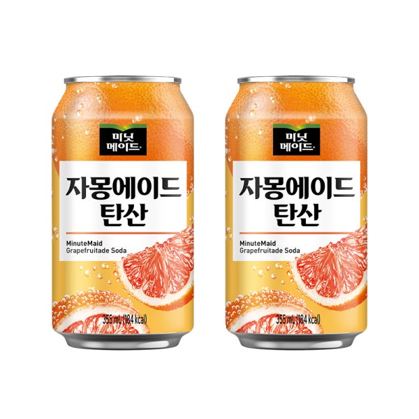 미닛메이드 자몽에이드 탄산 355CAN 24입