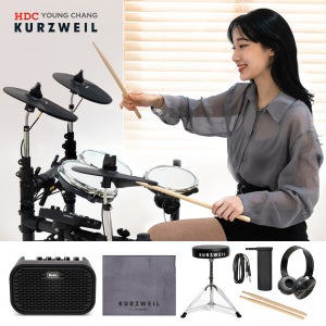 영창 커즈와일 전자드럼 KED-STARTER 올메쉬 스타터 프로 앰프포함 풀패키지