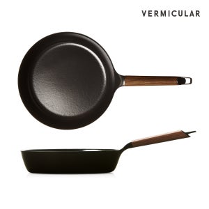 버미큘라 주물 법랑 무쇠 프라이팬 깊은팬 Deep 28cm, 월넛