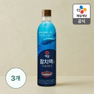 백설 참치액 진 더 풍부한 맛 760ml, 3개