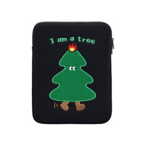 노투두리스트 태블릿 파우치 11인치 12.9인치 불이 붙은 나무 파우치 아이패드 갤럭시탭