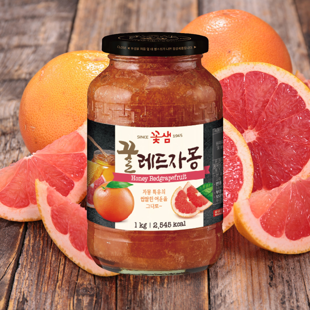꽃샘 꿀 레드자몽 1kg 외 11종 에이드 액상차 자몽청