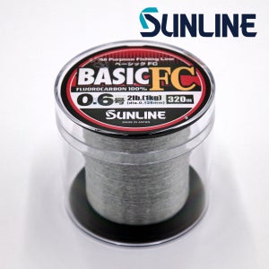 선라인 베이직FC 320M 카본라인 바다 낚시목줄 쇼크리더 감성돔 카본줄 베이직 0.6호