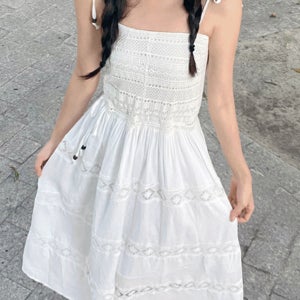 [당일출고] 네미시스 펀칭 롱 비치 원피스 여름 원피스