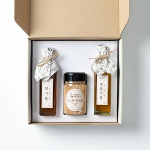 알뜰 3종 저온압착 국산 참기름 선물세트 180ml 명절 추석 설날 결혼식 돌잔치 답례품