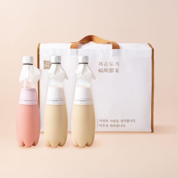 [선물포장] 복순도가 손막걸리 2병+빨간쌀 막걸리 1병