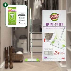 3M 스카치브라이트 올터치 막대걸레 표준형 정전기청소포 10매 물걸레청소포 1매 세트