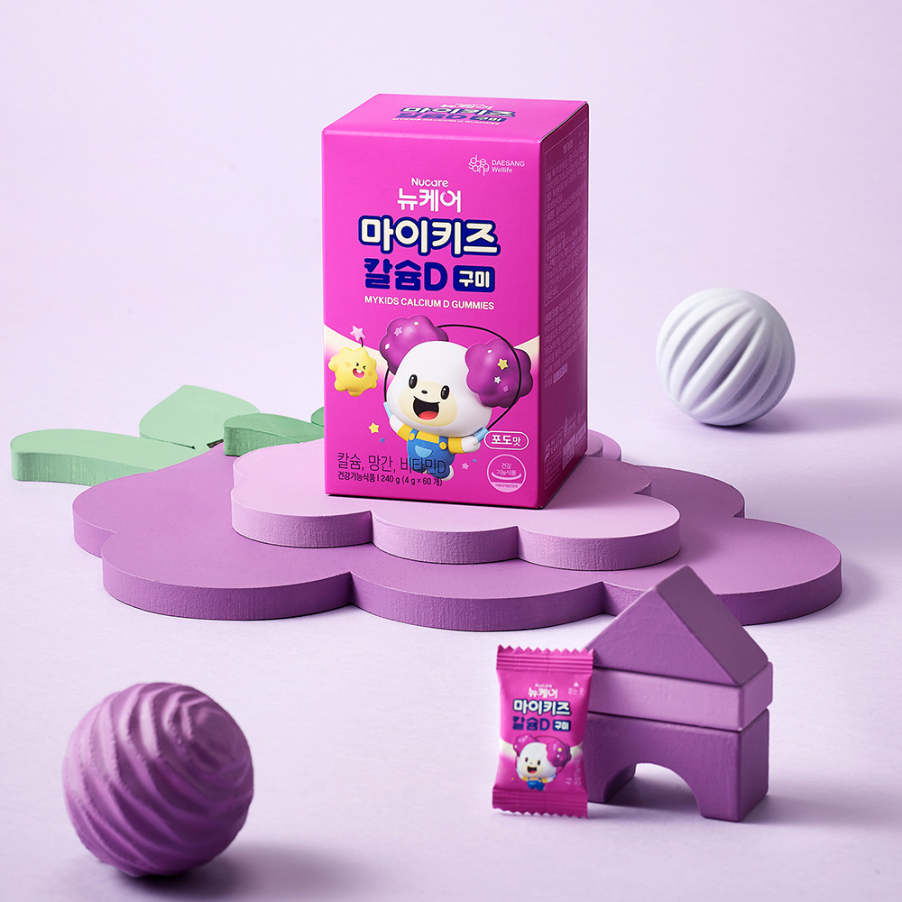 뉴케어 마이키즈 <b>칼슘</b>D <b>구미</b> (4g x 180개) 60<b>구미</b>, 1개