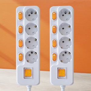 4구 멀티탭 개별 접지 국산 멀티 콘센트 1.5M 1+1