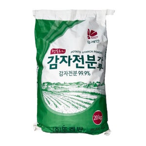 뚜레반 감자전분가루 20kg 대용량 업소용 감자전분 박스포장