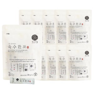 강고집 육수한포 80g 10봉(200포) 가루 분말 스틱 코인육수 한알 다시팩 천연조미료