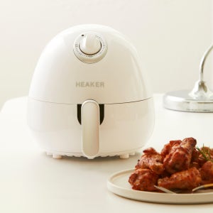 히커 1.5L 화이트 미니 사이즈 소형 에어프라이어