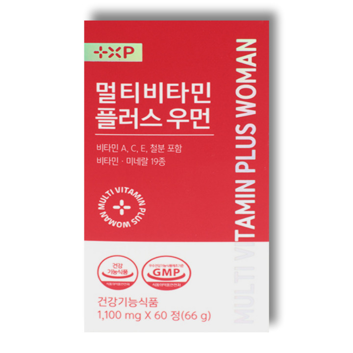 멀티비타민 플러스 우먼 종합 활성비타민B <b>컴플렉스</b>C 씨 영양제(2달분) 약국제품