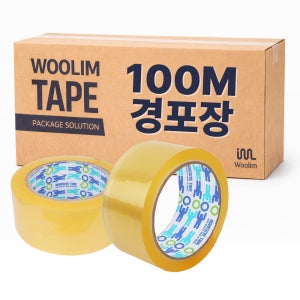우림 박스테이프 OPP 투명 대용량 경포장 100M 40개 택배 포장용