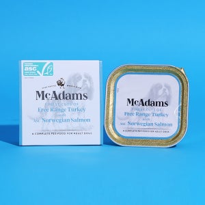 맥아담스 습식 강아지 사료 터키+연어, 150g, 1개