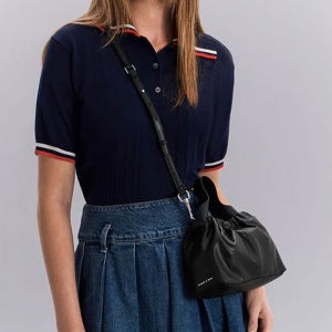 [찰스앤키스] 앨리 러치드 슬라우치 미니숄더백 크로스 만두백 CK2-10151320