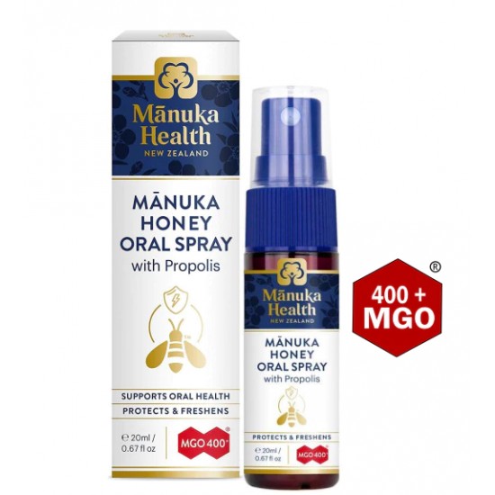마누카헬스 마누카꿀MGO400 함유된 <b>프로폴리스 목 스프레이 20ml</b>
