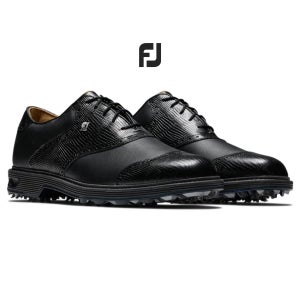 국내매장판 풋조이 프리미어시리즈 윌콕스 블랙 타이거우즈 스파이크골프화 히어로월드챌린지착용