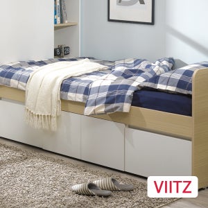 튼튼한 VIITZ 플러스-디 1층 실용적인 목재침대/서랍형(매트리스 계단 별도)
