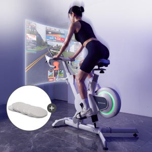 이고진 스마트 마그네틱 스피닝 실내자전거 스핀바이크 헬스 운동기구 MTB308A 화이트