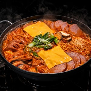 밀키트랜드 1키로 아메리칸 더블치즈 송탄 부대찌개 밀키트 (1012g)