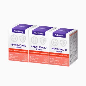삼진제약 위시헬씨 비타민D4000IU 아연맥스 90캡슐, 3개