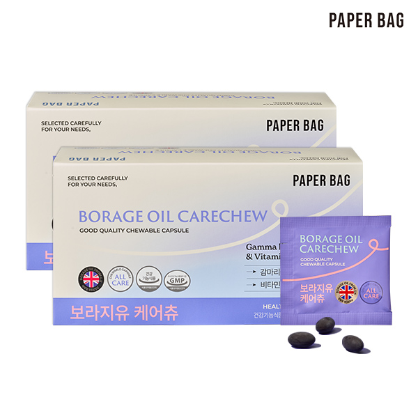 페이퍼백 4주분 <b>감마리놀렌산</b>(<b>GLA</b>) 보라지유 케어츄