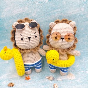코바늘 인형 뜨기 DIY 손 뜨개인형 패키지 사자 인형