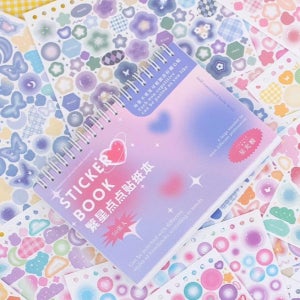 다꾸 컨페티 스티커북 50매 탑꾸 키치 폴꾸 다이어리 씰스티커