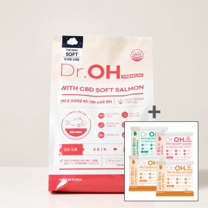닥터오사료샘플 50g 4개 + 닥터오 프리미엄 위드 CBD 소프트사료 더 리얼 연어, 1.2kg, 1개