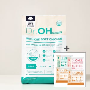 샘플 50g 4개 + 닥터오 프리미엄 위드 CBD 소프트사료 더 리얼 닭고기, 1.2kg, 1개
