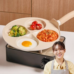 트루쿡 인덕션 계란 후라이팬 국산 한방울 4구 에그팬