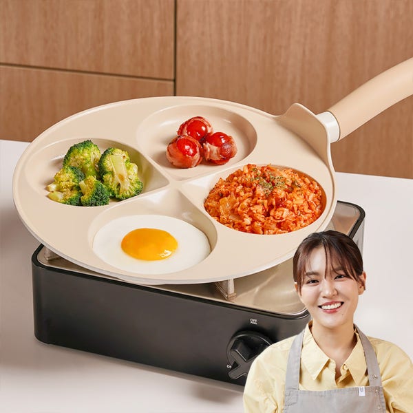 트루쿡 인덕션 계란 후라이팬 국산 한방울 4구 에그팬