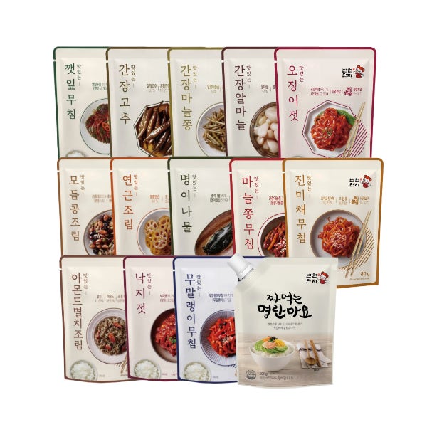 반찬단지 간편하고 맛있는 진미채무침 무말랭이무침 소포장반찬