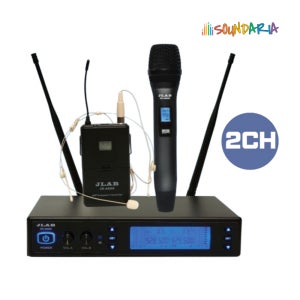 무선마이크 JLAB ZR-A9200 2채널 세트 행사 강의용 수업용 핸드 앰프마이크