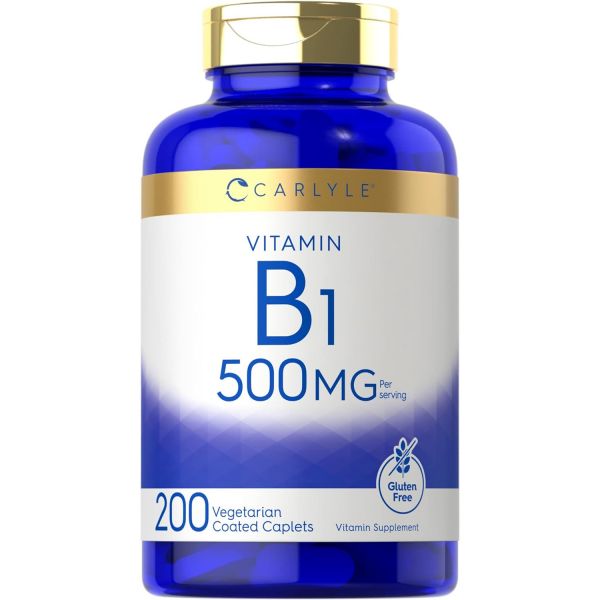 Carlyle 칼라일 CARLYLE <b>비타민 B1</b> 500mg 티아민 200정 비건